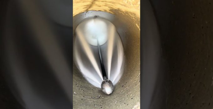 lavado de tuberías con agua a presión