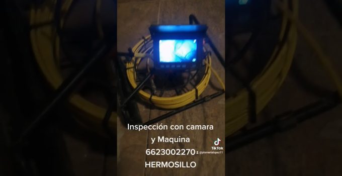 revisión de tuberías mediante cámara